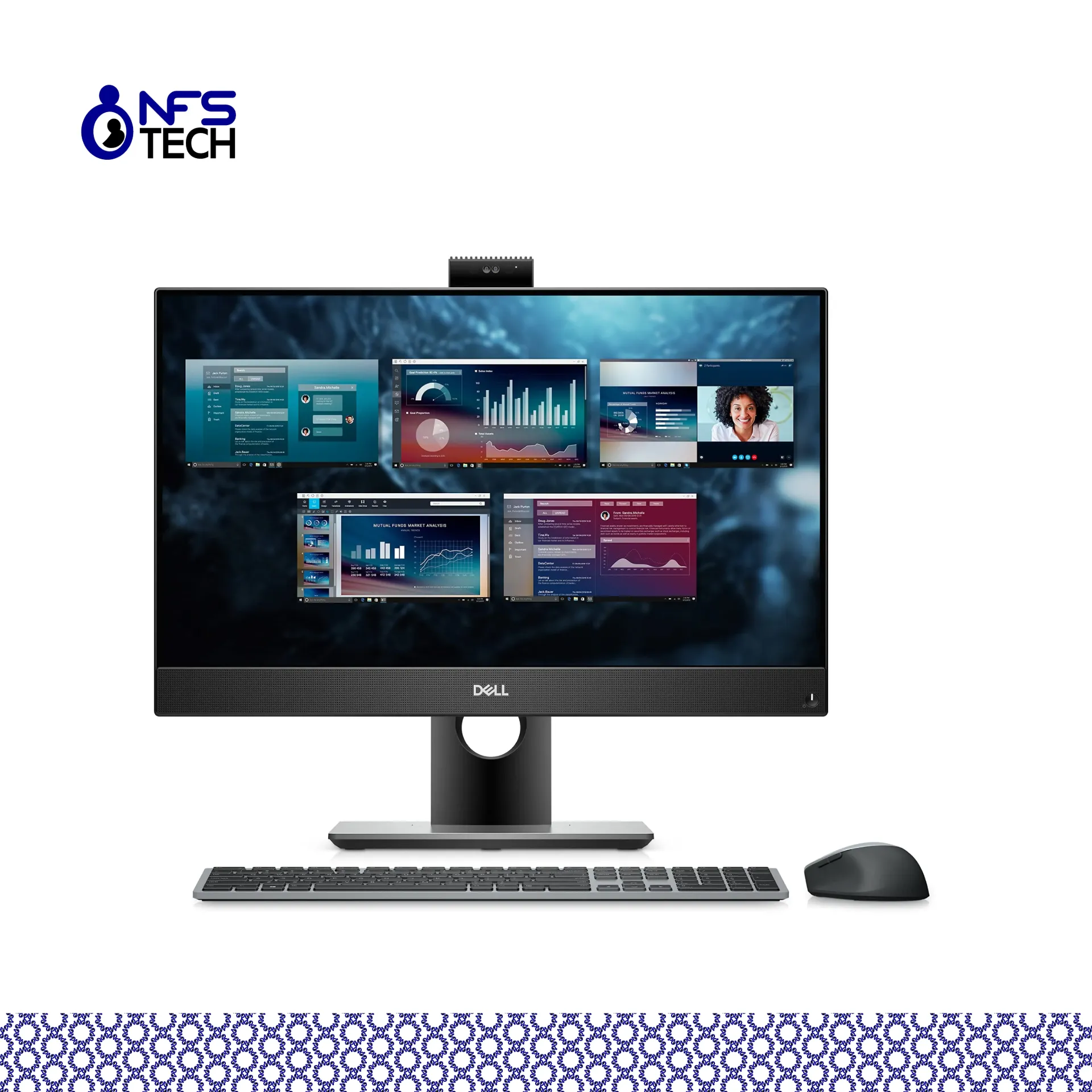 [PC-DELL-AIO7490] PC DELL AIO 7490 i5/8GB/256SSD/23.8"/Kb&Mouse WIFI/W1 0Pro/3ans