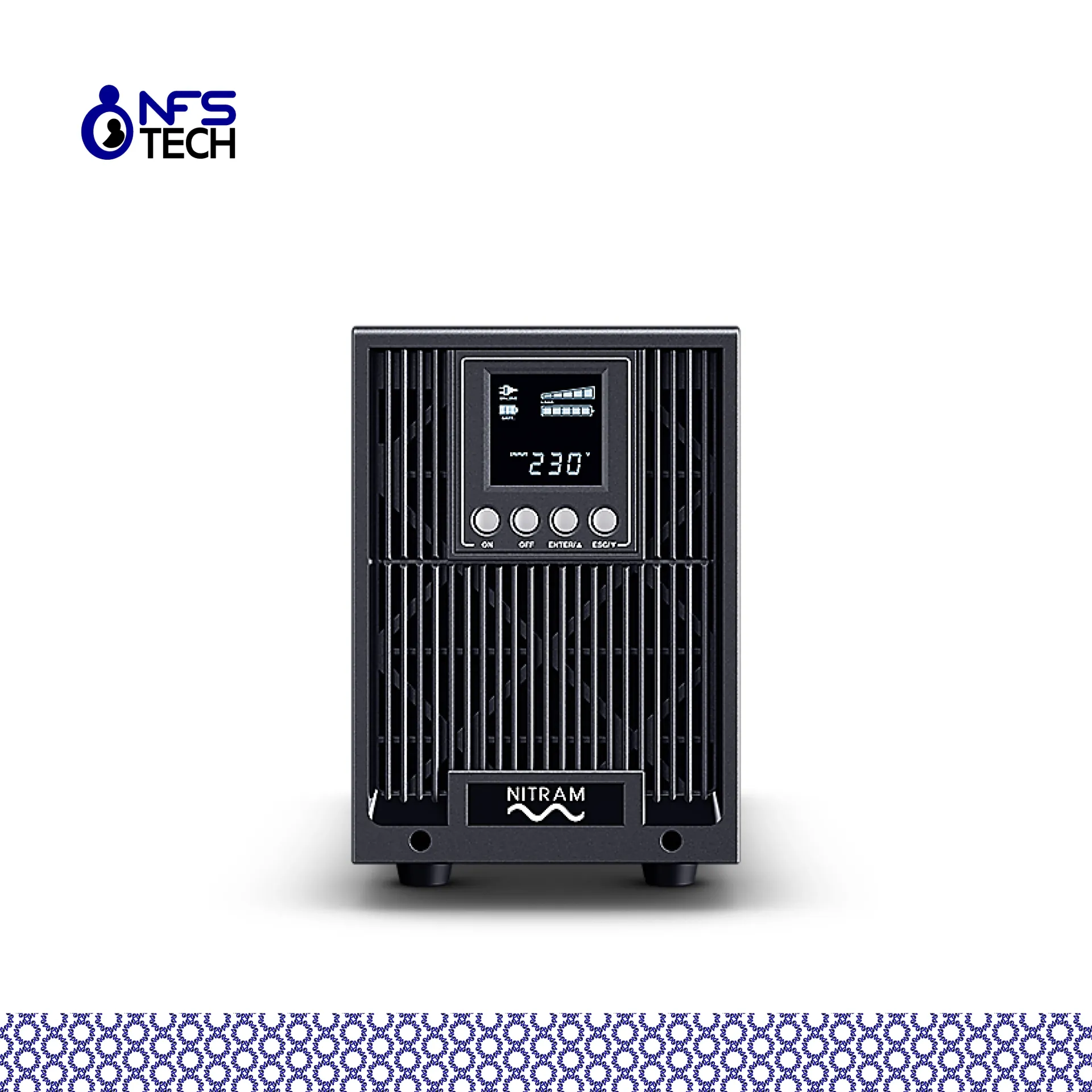 [OND-NIT-US 10003TRM] Onduleur NITRAM US 10003TRM Online Double Conversion 3 KVA RACK/TOUR 2U