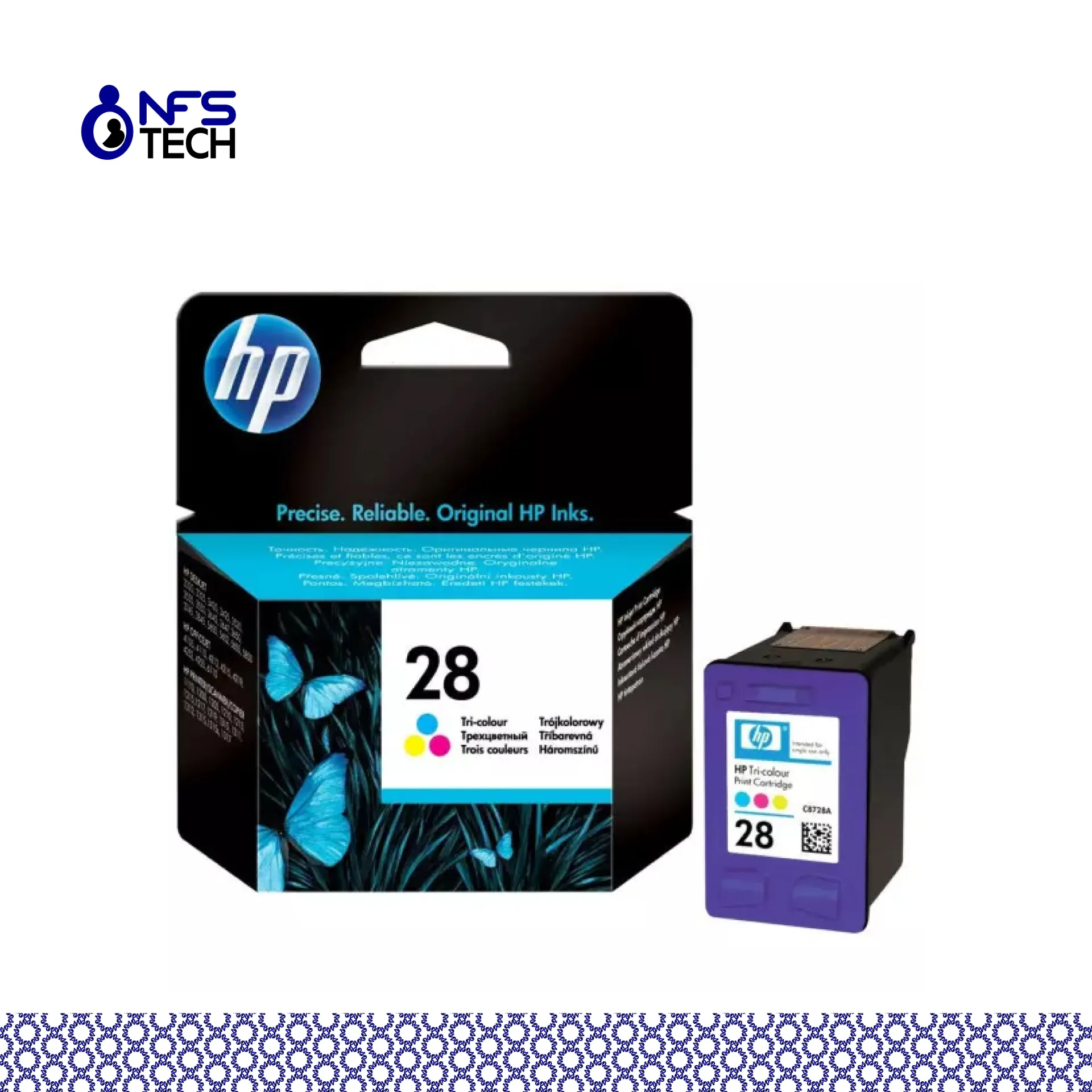 [CART-HP-C8728A-COU] HP 28 - Cartouche 3 couleurs - 8ml - C8728AE