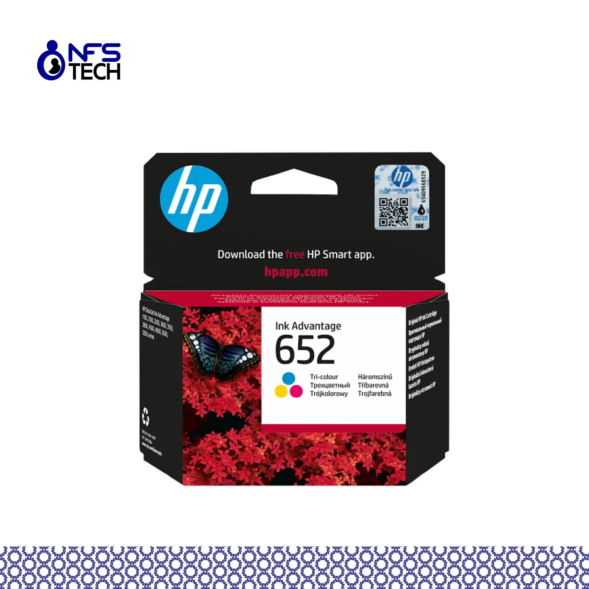 [CART-HP-F6V24AE] HP 652-Tri-Color ink cartidge