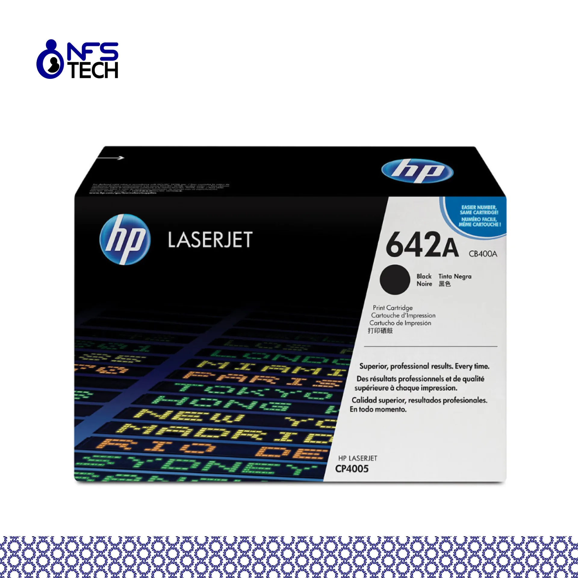 [TON-HP-CB400A] HP CB400A - Toner Noir - CLJ CP4005 - 7500 pages