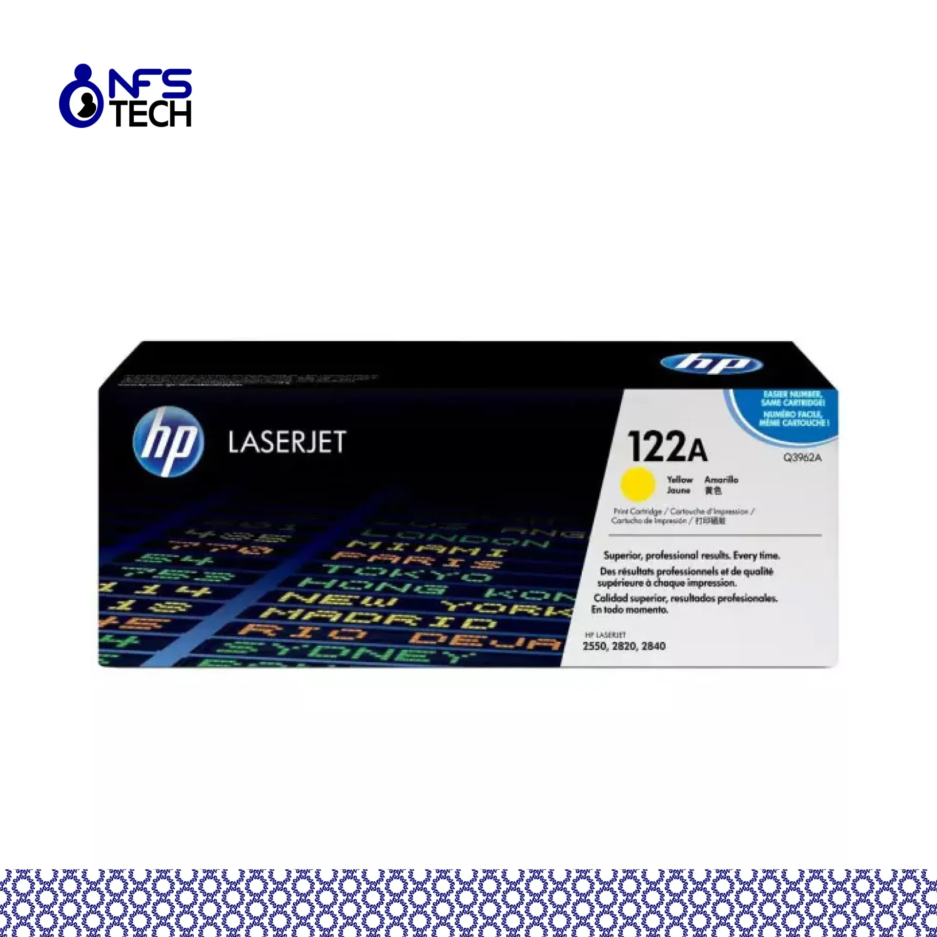 [TON-HP-Q3962A] HP Q3962A - Toner JAUNE - 4000 Pages - Laserjet 2550