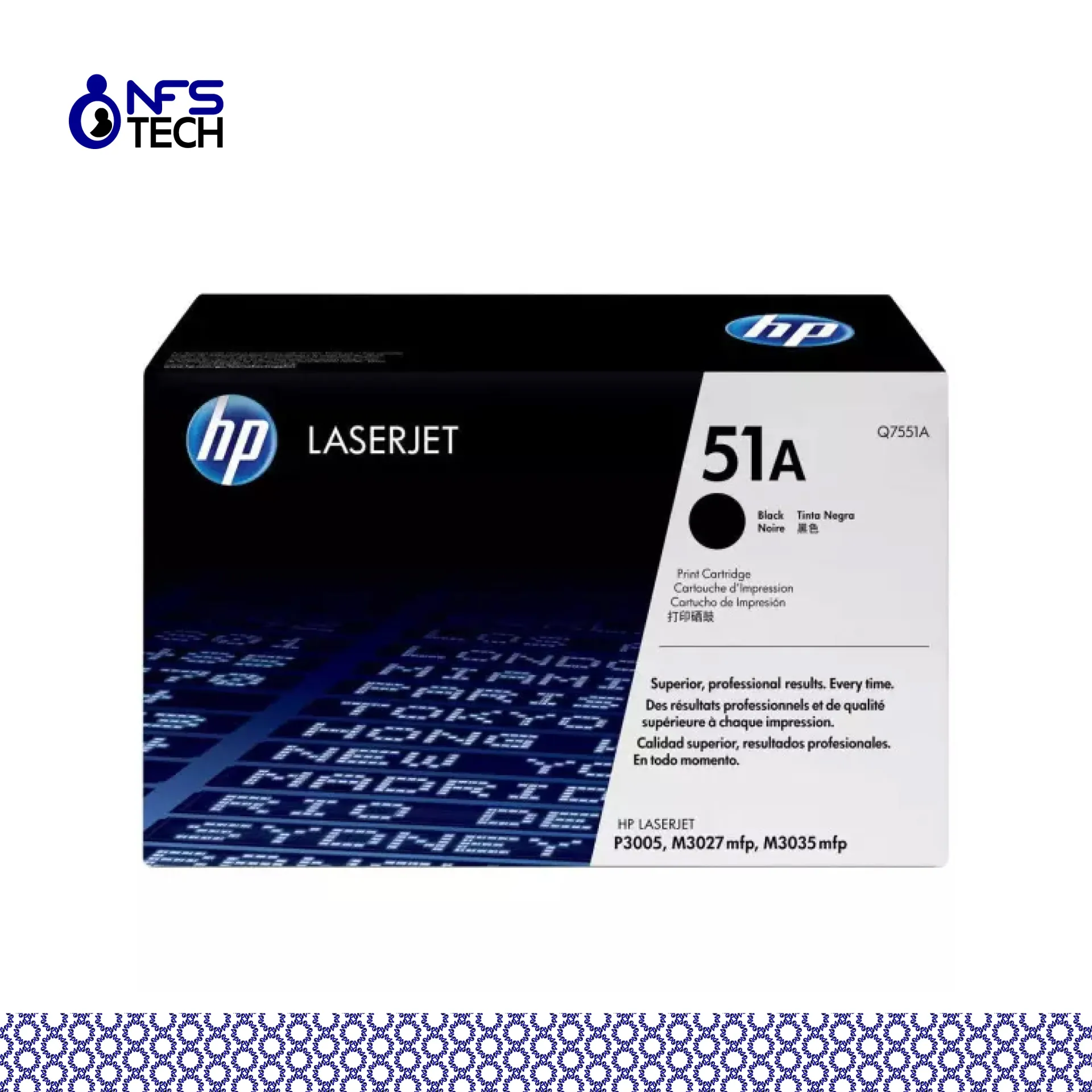 [TON-HP-Q7551A] HP Q7551A - Toner Noir - Laserjet P3005/M3035mfp - 6500 pages