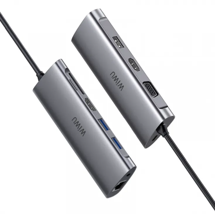 Adaptateur WiWU Alpha A11312H 11-en-1 USB Type-C